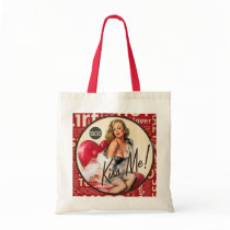 The Kitsch Bitsch : "Kiss Me" Valentine Pin-Up Canvas Bags