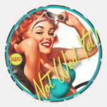 The Kitsch Bitsch : Not Wed Yet! Round Stickers