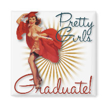 The Kitsch Bitsch : Pretty Girls Graduate! Fridge Magnet