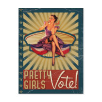 The Kitsch Bitsch : Pretty Girls Vote! Postcards
