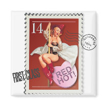 The Kitsch Bitsch : "Red Hot" Candy Heart Pin-Up Magnet