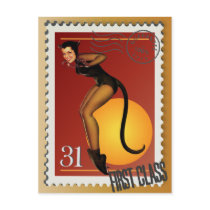 The Kitsch Bitsch : Sexy Black Cat! Post Cards