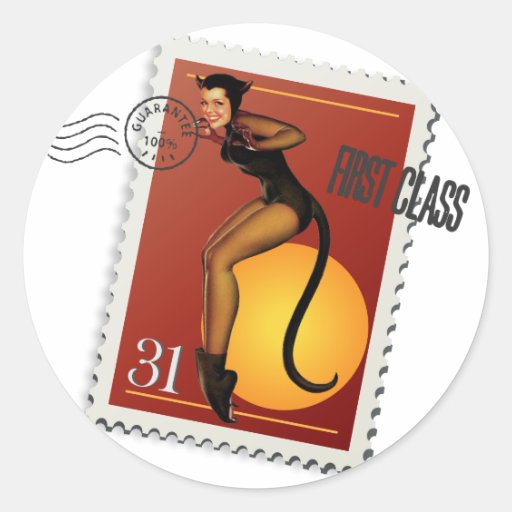 The Kitsch Bitsch : Sexy Black Cat! Round Sticker