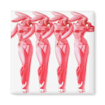 The Kitsch Bitsch : Sexy Bunny Suit Pin-Up Magnet