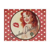 The Kitsch Bitsch: Smooches, Darling! Post Card