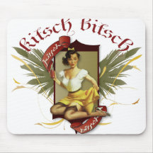The Kitsch Bitsch : Soda Girl Retro Tattoo Pin-Up Mouse Pad