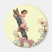 The Kitsch Bitsch : Up A Tiki Tree! Refrigerator Magnet