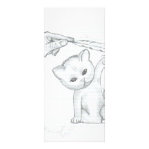 The Kitten and the Feather Custom Rack Card