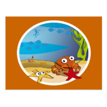 the knitting lobster post cards