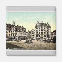 The Kohlmarkt, Brunswick (i.e., Braunschweig), Ger Magnets