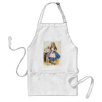 THE LABEL ON THE BOTTLE SAID DRINK ME SO ALICE DID APRON