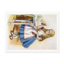 THE LABEL ON THE BOTTLE SAID DRINK ME SO ALICE DID