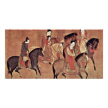 The Lady-Kuo Kuo And Her Sisters From Riding By Li Custom Photo Card