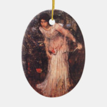 The Lady of Shalott (study) Christmas Tree Ornaments