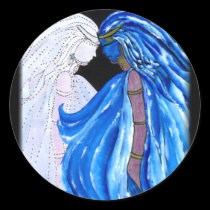 The Lady of the Blue Flame stickers