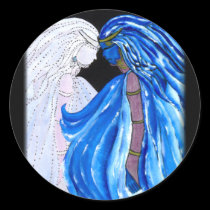 The Lady of the Blue Flame stickers