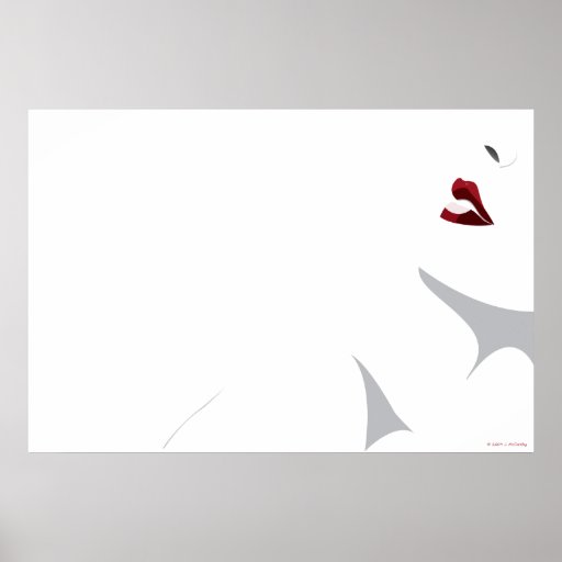 The Lady Wore Red Print