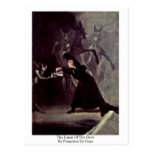 The Lamp Of The Devil By Francisco De Goya Post Card