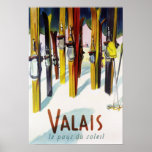 The Land of Sunshine - Skis Standing in Snow Posters