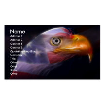 The Land of the Free, Home of the Brave Business Card Template