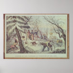 The Landing of the Pilgrims at Plymouth Print