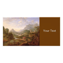 The Landscape of The Rhine Photo Greeting Card