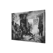 The last cartridges at Balan near Sedan, 1870 Canvas Print