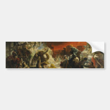 The Last Day of Pompeii by Karl Briullov Vesuvius Bumper Sticker