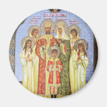 THE  LAST RUSSIAN TZAR AND FAMILY MAGNET