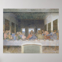 The Last Supper, 1495-97 (fresco) Print