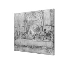 The Last Supper, after fresco by Leonardo da Gallery Wrap Canvas