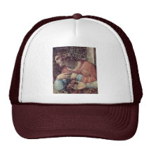 The Last Supper Detail By Leonardo Da Vinci Mesh Hat