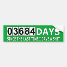 THE LAST TIME BUMPER STICKERS
