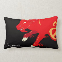 The Last Unicorn: The Red Bull Throw Pillows