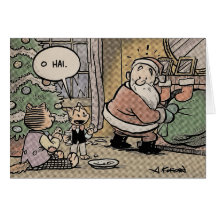 The Laugh-Out-Loud Cats steal Christmas Card
