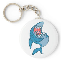 The Laughing Shark cartoon keychain