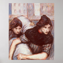 The Laundresses, 1898 (pastel on canvas) Poster