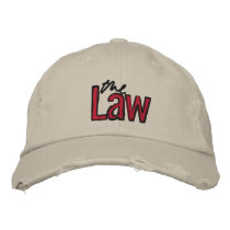 The Law - Embroidered - Hat (Beige) embroidered hats