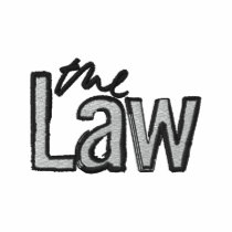 The Law - Embroidered - Hooded Jacket (Grey) embroidered shirts