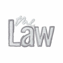 The Law - Embroidered - Hoodie (Black) embroidered shirts