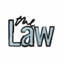 The Law - Embroidered - T-Shirt (Blue) embroidered shirts