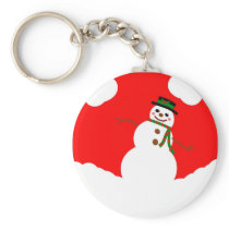 THE LEANING SNOWMAN KEY CHAINS