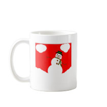 THE LEANING SNOWMAN COFFEE MUGS