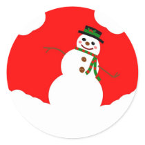THE LEANING SNOWMAN STICKER