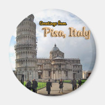 The Leaning Tower of Pisa, Italy Fridge Magnet