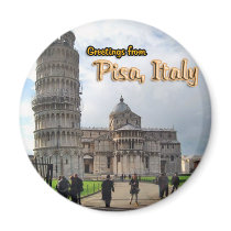 The Leaning Tower of Pisa, Italy Fridge Magnet