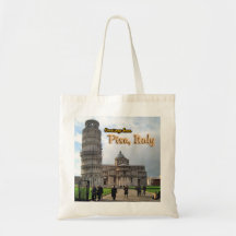 The Leaning Tower of Pisa, Italy Tote Bags