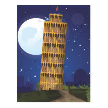 The Leaning Tower of Pisa Post Cards