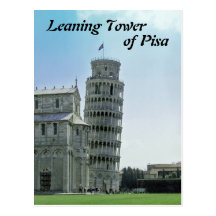The Leaning Tower of Pisa Postcard