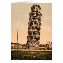 The Leaning Tower of Pisa, Tuscany, Italy Greeting Cards